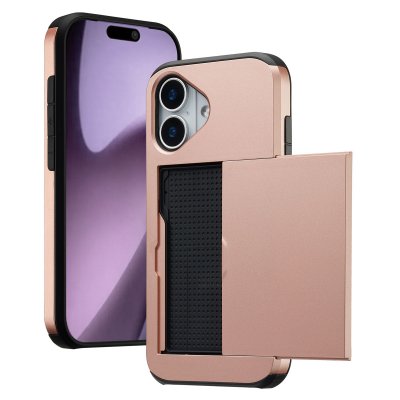 IMOSHION  Coque arri&egrave;re avec porte-cartes Apple iPhone 17 - Rose Dor&eacute;