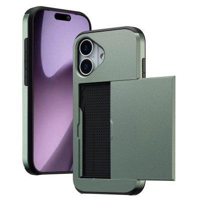 IMOSHION  Coque arri&egrave;re avec porte-cartes Apple iPhone 17 - Vert