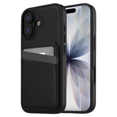 IMOSHION  Coque arri&egrave;re avec porte-cartes et support Apple iPhone 17 - Noir