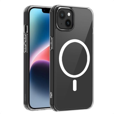 IMOSHION  Coque arri&egrave;re de protection avec MagSafe Apple iPhone 14 Plus - Transparent