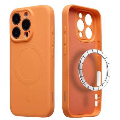IMOSHION  Coque Couleur avec MagSafe Apple iPhone 16 Pro - Neon Orange