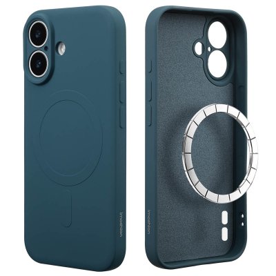 IMOSHION  Coque Couleur avec MagSafe Apple iPhone 17 - Bleu fonc&eacute;