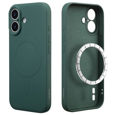 IMOSHION  Coque Couleur avec MagSafe Apple iPhone 17 - Vert fonc&eacute;