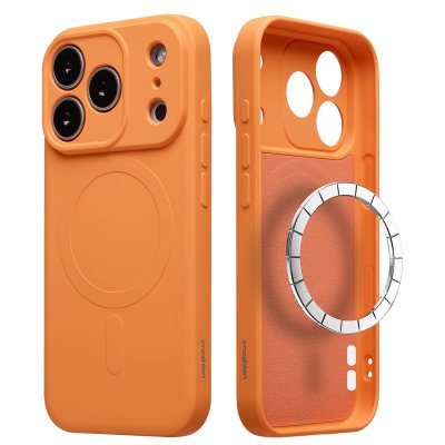 IMOSHION  Coque Couleur avec MagSafe pour Apple iPhone 17 Pro Max - Neon Orange - Neuf