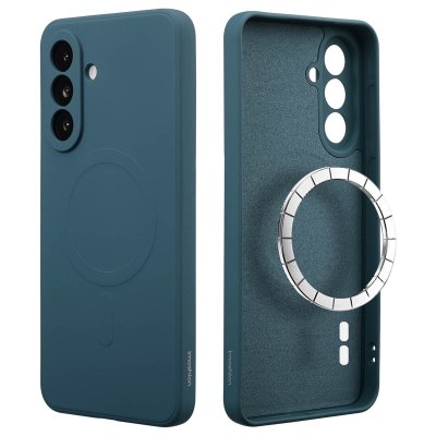 IMOSHION  Coque Couleur avec MagSafe Samsung Galaxy A36 - Bleu fonc&eacute;