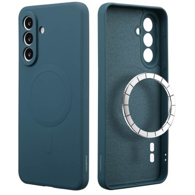 IMOSHION  Coque Couleur avec MagSafe Samsung Galaxy A56 - Bleu fonc&eacute;