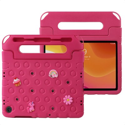 IMOSHION  Coque kidsproof avec poup&eacute;es amovibles Samsung Galaxy Tab A9 Plus - Rose