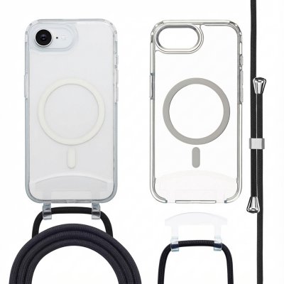 IMOSHION  Coque MagSafe avec cordon amovible Apple iPhone 16e - Transparent