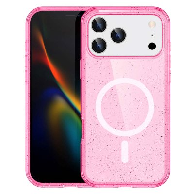 IMOSHION  Coque Paillet&eacute;e avec MagSafe Apple iPhone 17 Pro - Rose