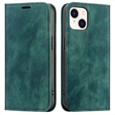 IMOSHION  &Eacute;tui de t&eacute;l&eacute;phone portefeuille Slim Apple iPhone 14 / 13 - Vert