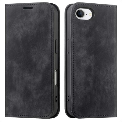 IMOSHION  &Eacute;tui de t&eacute;l&eacute;phone portefeuille Slim Apple iPhone 16e - Noir