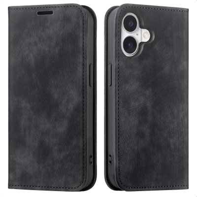 IMOSHION  &Eacute;tui de t&eacute;l&eacute;phone portefeuille Slim Apple iPhone 17 - Noir