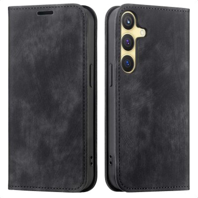 IMOSHION  &Eacute;tui de t&eacute;l&eacute;phone portefeuille Slim Samsung Galaxy S24 / S25 - Noir