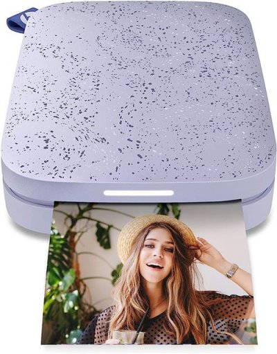 Imprimante photo portable - HP - Sprocket - 2x3 pouces - Violet - ZINK Zero Ink