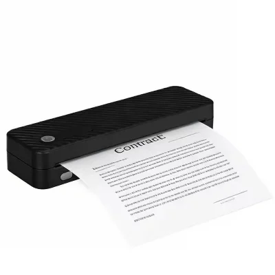 INF Imprimante Thermique A4 Sans Encre - Imprimante Portable 8 Pouces Black