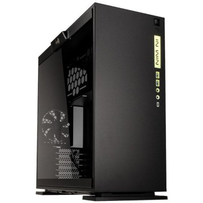 IN WIN  303C - Tour - ATX - panneau lat&eacute;ral fen&ecirc;tr&eacute; - pas d'alimentation - noir - USB/Audio 