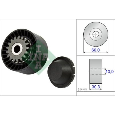 INA  Galet tendeur (courroie d'accessoire) 531 0811 10 RENAULT CLIO