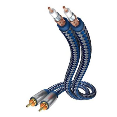 INAKUSTIK  Premium Audio Cable Cinch To Cinch 0.75 M Bleu