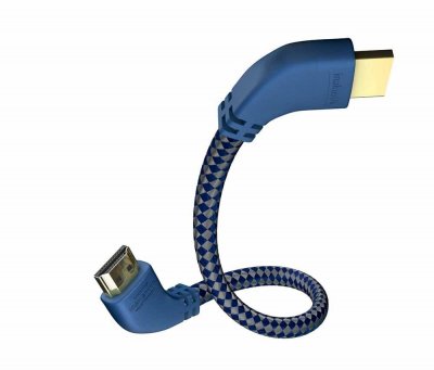 INAKUSTIK  Premium Hdmi Cable With Ethernet 90&ordm; Angled 2.0 M Bleu