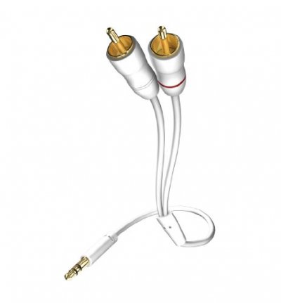 GENERIQUE Inakustik Star Audio Cable 3.5 Mm Jack Plug Cinch 50 Cm Blanc
