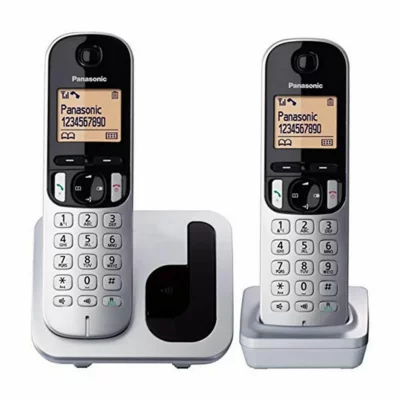 PANASONIC Inalambrico Dect Duo  KX-TGC212SPS 1.6 M/libres Plata