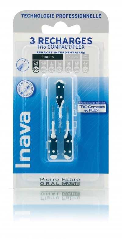 INAVA  Recharge Noire (ISO 0) - brossette interdentaire