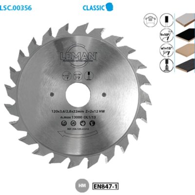 LEMAN Inciseur extensible pour scie circulaire-D 100mm - al&eacute;sage 20 mm 