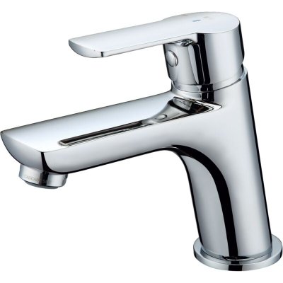 ESSEBAGNO Incli mitigeur lavabo chrom&eacute; &eacute;conomie d'&eacute;nergie - Chrom&eacute;