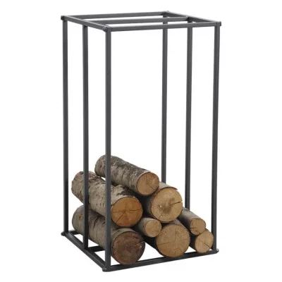AUBRY GASPARD Inconnue Rack &agrave; b&ucirc;ches m&eacute;tal gris 70cm