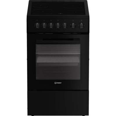 Indesit I5V3PCB - Cuisini&egrave;re vitroc&eacute;ramique 50 cm - Noir