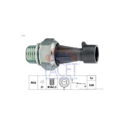 FACET Indicateur de pression dhuile Made in Italy - OE Equivalent