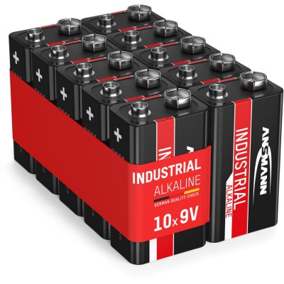 ANSMANN Industrial Pile 6LR61 (9V) alcaline(s) 9 v 10 pc(s) - 