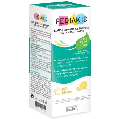 PEDIAKID Ineldea  Mal des Transports (Vertiges) Sirop 125Ml.