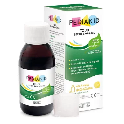 PEDIAKID Ineldea  Sirop Toux S&egrave;che et Productive 125 ml
