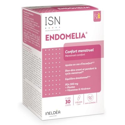INELDEA  SANTE NATURELLE Endomelia Confort Menstruel - 60 g&eacute;lules