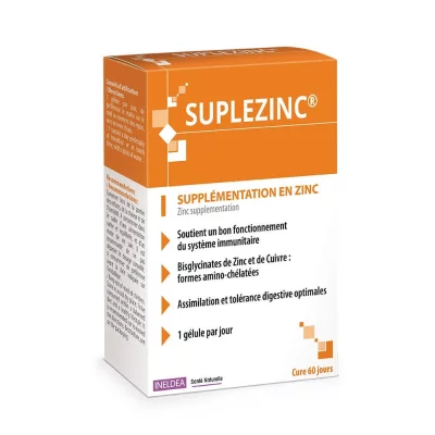 INELDEA  Sant&eacute; Naturelle Suplezinc 60 G&eacute;lules