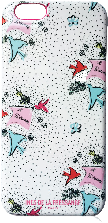 BIGBEN CONNECTED Ines de la Fressange Coque iPhone 6 / 6s Hirondelle Multicolore