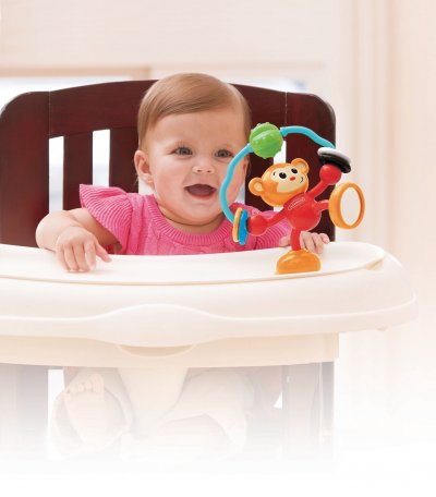 INFANTINO  Hochet Singe &agrave; Ventouse Pour Chaise Haute