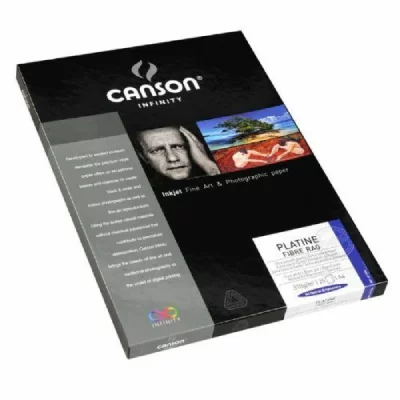 CANSON InFinity Platine Fibre Bo&icirc;te Papier Photo 25 Feuilles 310 g A4 Blanc