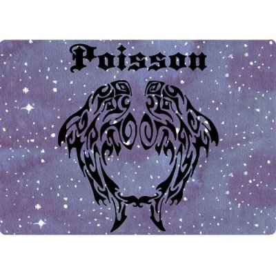 GENERIQUE Informatique Tapis de souris signe du zodiaque Poisson