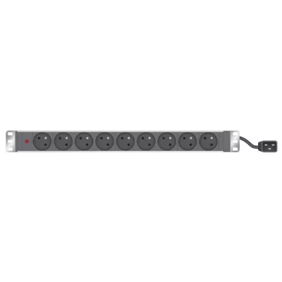 INFOSEC  Multiprise rackable 19'' 9 prises / fiche C20 avec voyant