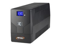 INFOSEC UPS SYSTEM Infosec X2 LCD Touch Onduleur 1000 VA Prises FR/SCHUKO