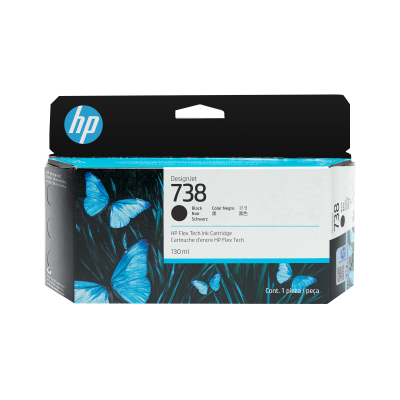 HP Ink 738 130-ml black designjet ink 0196068358853