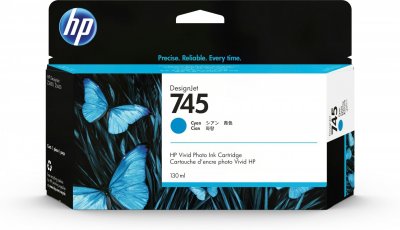 HP Ink cartridge no 745 cyan 130ml
