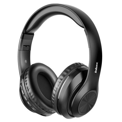 INKAX  Casque Bluetooth avec Microphone Noir