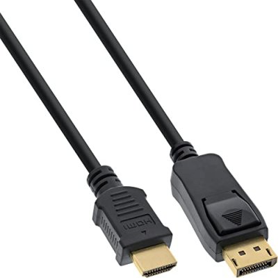 INLINE  17184&nbsp;Display Port vers HDMI c&acirc;ble 1.5&nbsp;m Noir