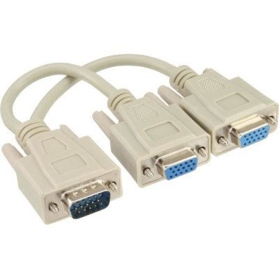INLINE  17307 C&acirc;ble Adaptateur en Y VGA m&acirc;le vers 2 x VGA Femelle