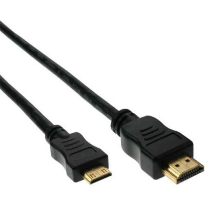 INLINE  17455P Mini C&acirc;ble HDMI High Speed AM/CM Contacts dor&eacute;s 5 m