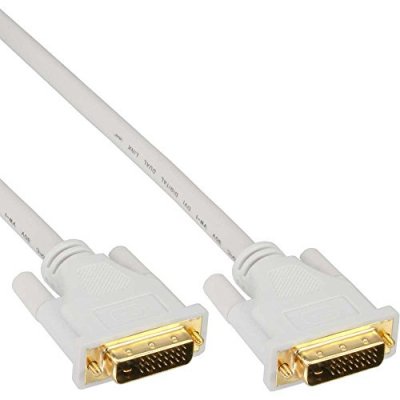 INLINE  17775&nbsp;W 5&nbsp;m Or, Blanc c&acirc;ble dVI