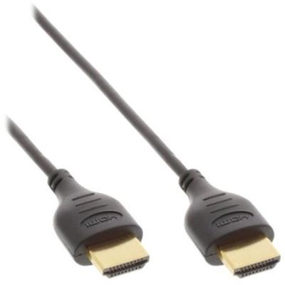 INLINE  4k (uhd) Superslim Hdmi Kabel, Schwarz - 0,5m